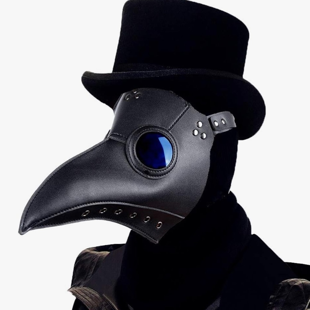 Black Plague Doctor Mask costume